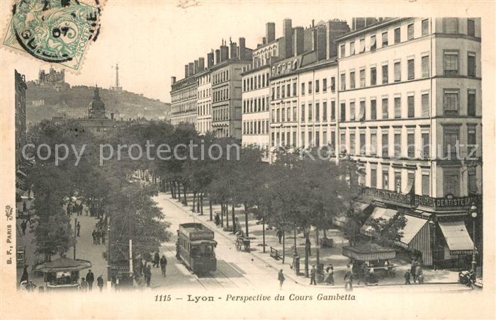 Strassenbahn Lyon Cours Gambetta