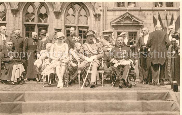 Adel Belgien Mons Duc et Duchesse de Brabant Tribune Hotel de Ville