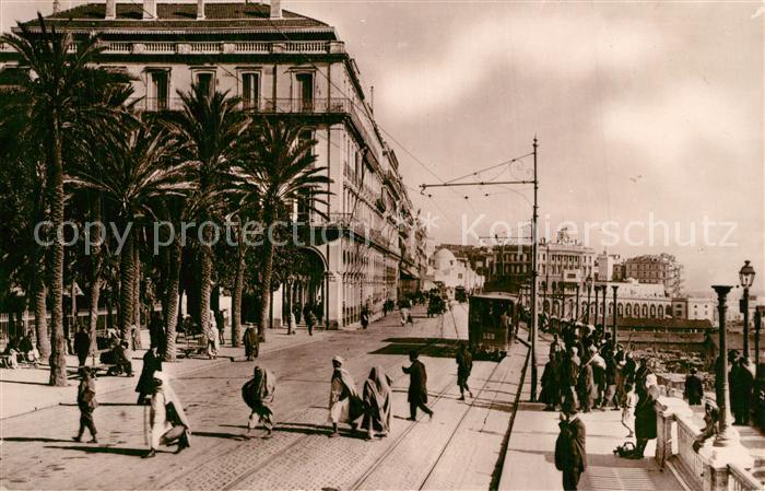 Strassenbahn Alger Boulevard de la Republique Square Bresson