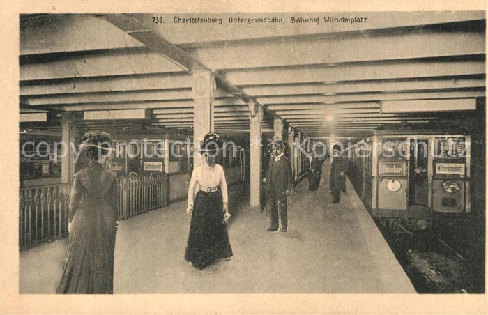 U-Bahn Subway Underground Metro Charlottenburg Bahnhof Wilhelmplatz