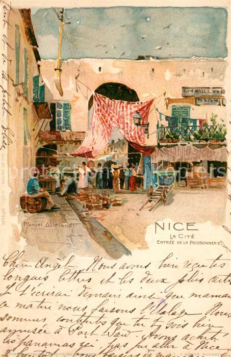 Wielandt Manuel Litho Nice Poissonnerie