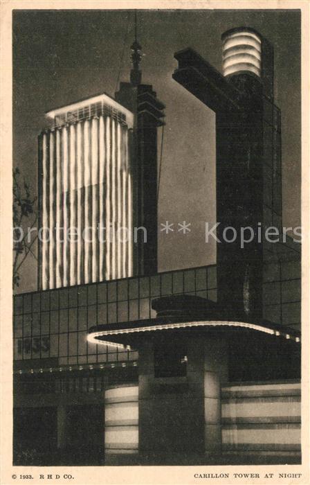 Expositions Worlds Fair Chicago 1933 Carillon Tower