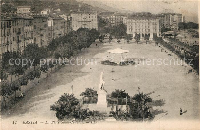 Bastia Place Saint Nicolas Monument