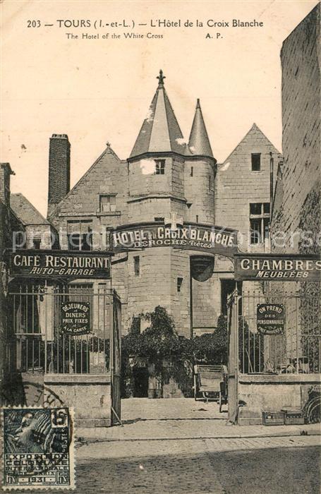 Tours Indre-et-Loire Hôtel de la Croix Blanche