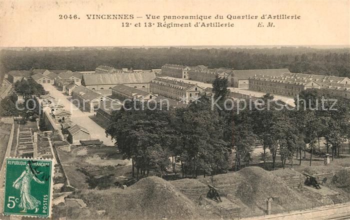 Vincennes Vue panoramique Quartier d Artillerie
