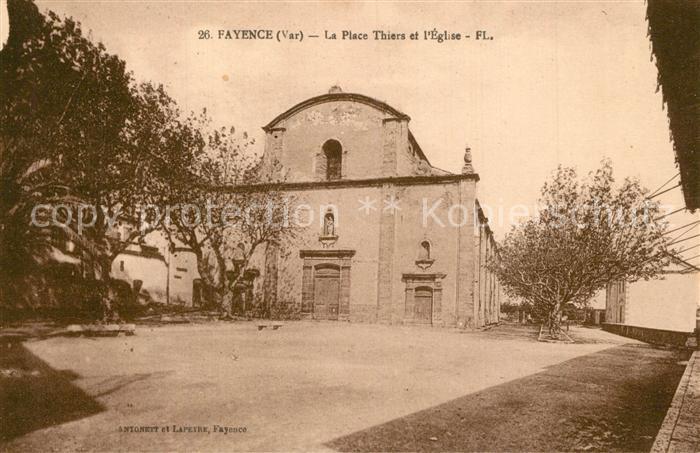 Fayence Place Thiers Eglise