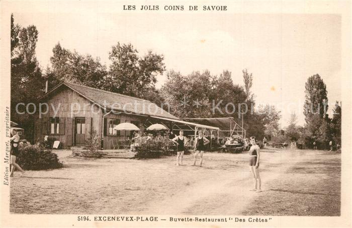 Excenevex Plage Buvette Restaurant Des Cretes