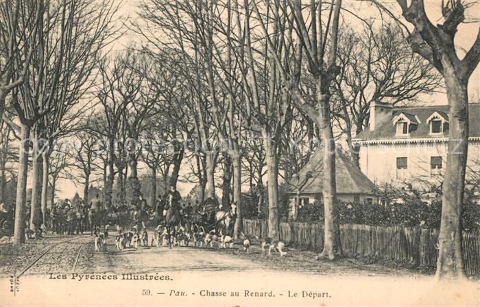 Pau 64 Chasse au Renard Le Depart