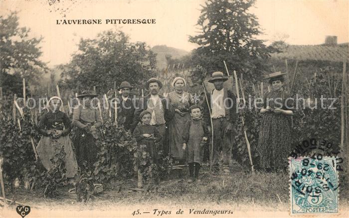 Auvergne Region Types de Vendangeurs