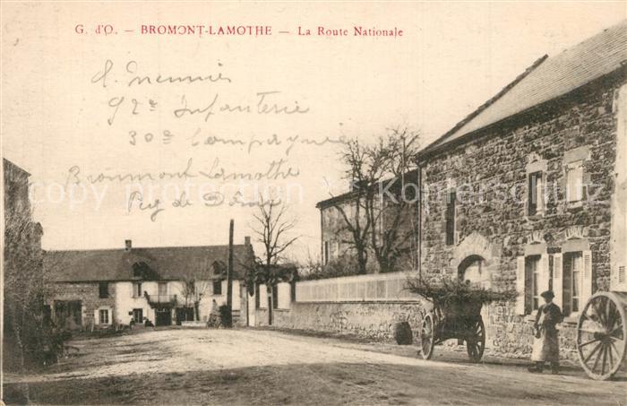 Bromont-Lamothe La Route Nationale