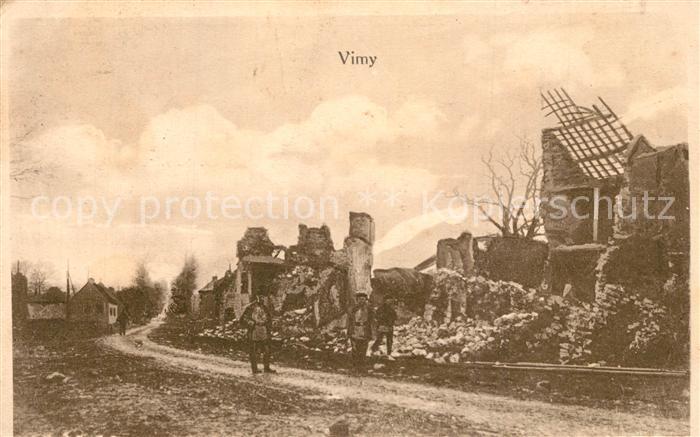 Vimy Zerstörtes Dorf in WK1