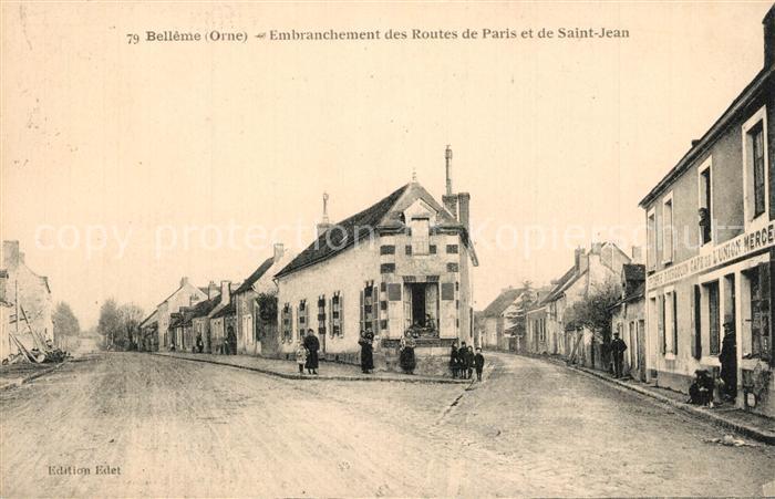Belleme Embranchement des Routes de Paris et de Saint Jean