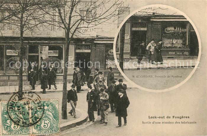Fougeres Sortie d’une reuinion des fabricants