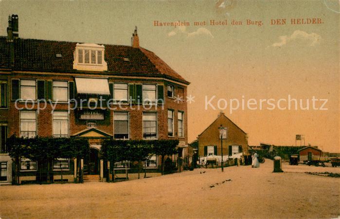 Den Helder Havenplein met Hotel den Burg