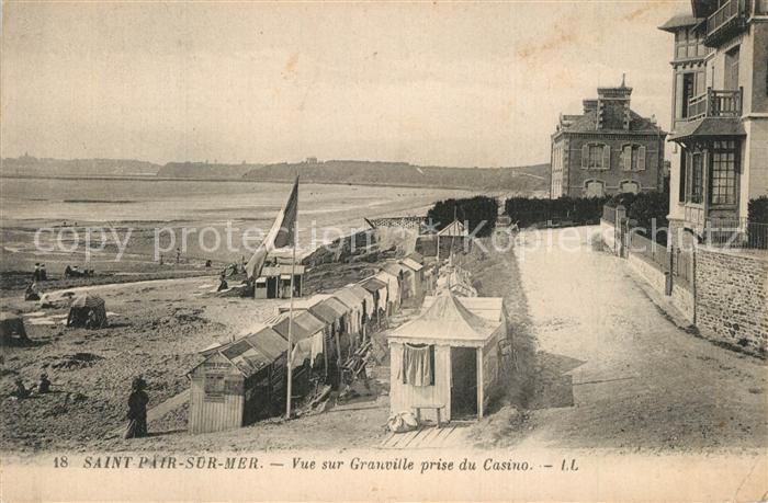 Saint-Pair-sur-Mer Vue sur Granville prise du Casino
