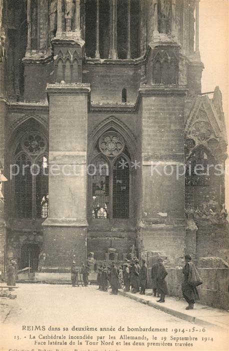 Reims Champagne Ardenne dans sa deuxieme annee de bombardement 1914-16
