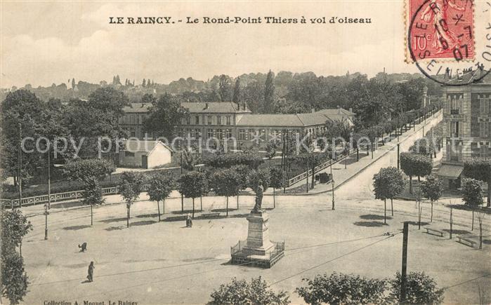 Le Raincy Le Rond Point Thiers a vol d_oiseau