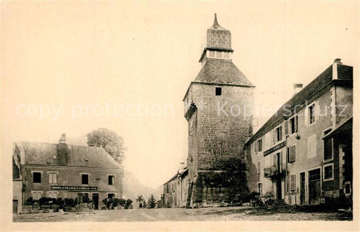 Nozeroy Tour de l’Horloge Hotel de France Place Henri IV