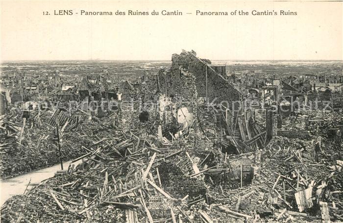 Lens Pas-de-Calais Panorama des Ruines du Cantin