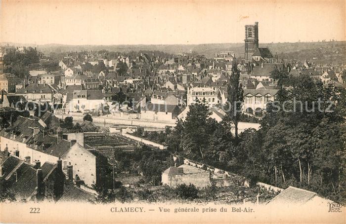 Clamecy Aisne Vue generale prise du Bel Air