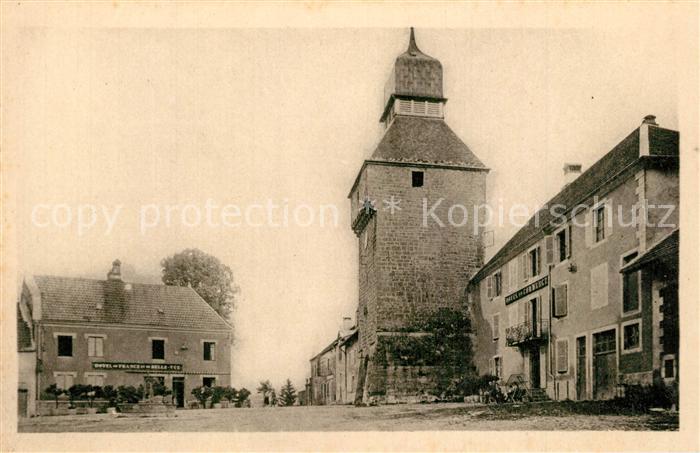 Nozeroy Tour de l’Horloge Hotel de France Place Henri IV