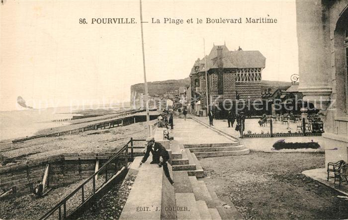 Pourville La Plage et le Boulevard Maritime
