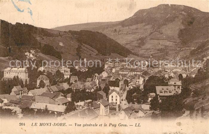Le Mont-Dore Puy de Dome Vue generale et le Puy Gros