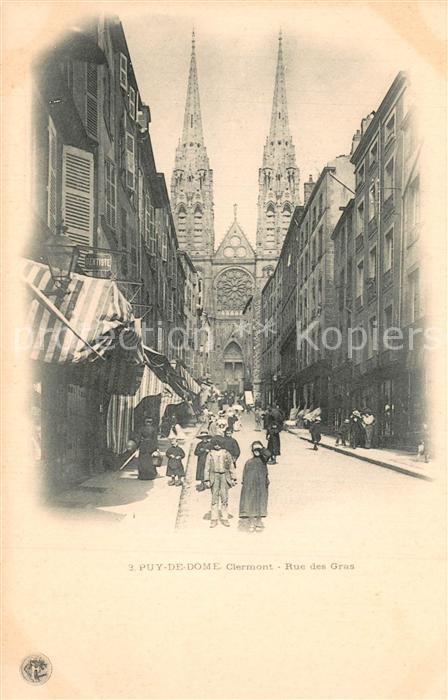 Clermont Ferrand Puy de Dome Rue des Gras