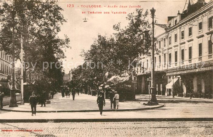 Toulouse Haute-Garonne Allee Jean Jaure et Theatre des Varietes