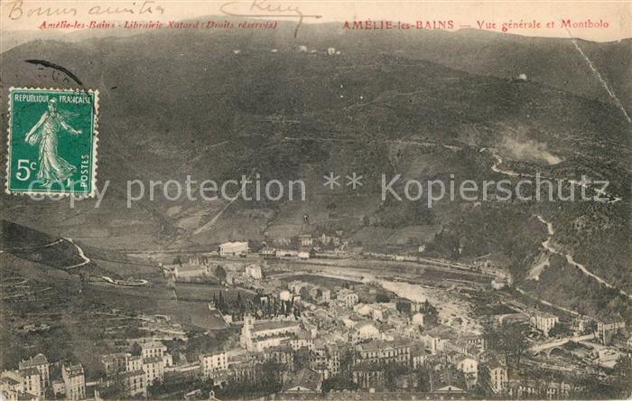 Amelie-les-Bains-Palalda Vue generale et Montbolo
