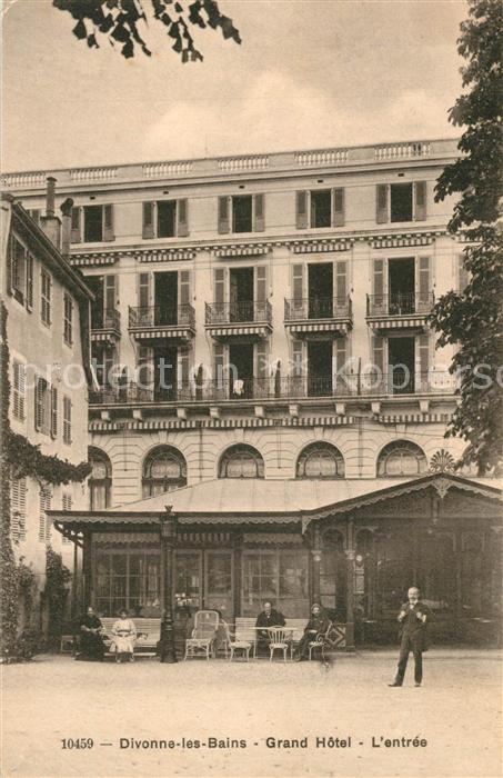 Divonne-les-Bains Grand Hotel l'entree