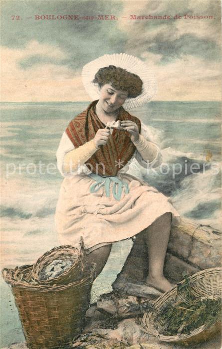 Boulogne-sur-Mer Marchande de Poisson