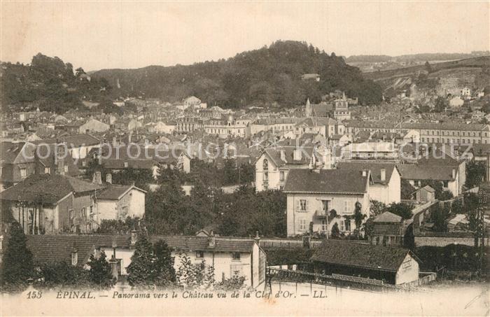 Epinal Vosges panorama vers le Chateau vu de la Clef d Or