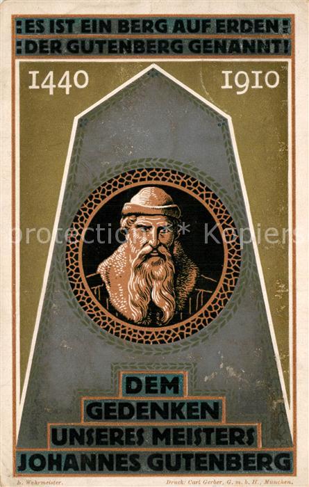 Gutenberg Johannes Buchdruck