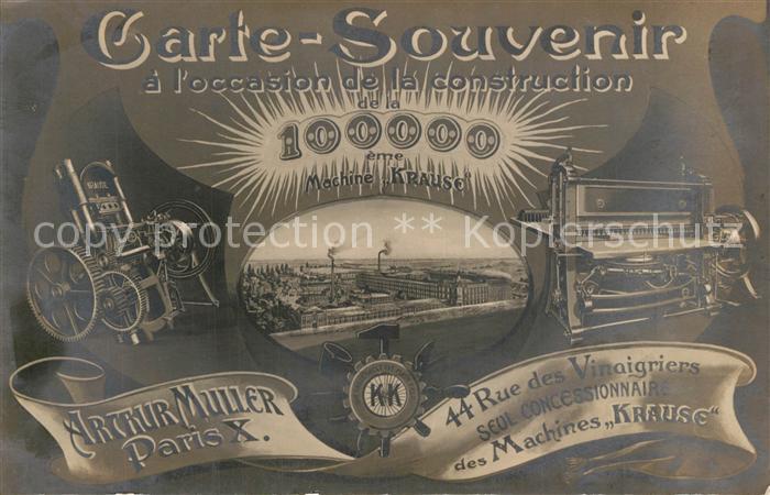 Buchdruck Machine Krause Paris