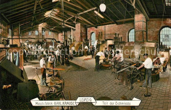 Buchdruck Maschinenfabrik Karl Krause Leipzig Schmiede