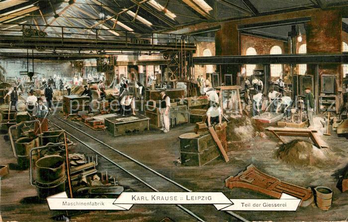 Buchdruck Maschinenfabrik Karl Krause Leipzig Giesserei