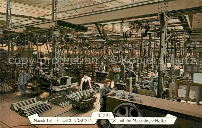 Buchdruck Maschinenfabrik Karl Krause Leipzig Maschinen-Halle