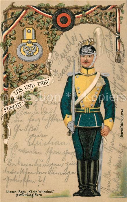 Militaria Ulaner Ulanen-Regiment K?nig Wilhelm I.