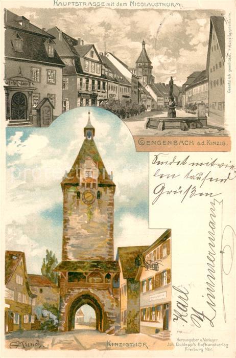 M?nch C. Gengenbach Hauptstrasse Nicolausturm Kinzigtor