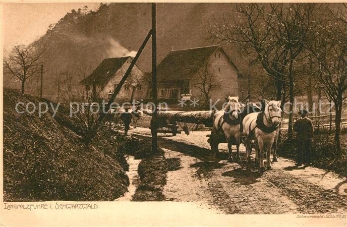 Verlag Elchlepp Nr. 21 Langholzfuhre Schwarzwald
