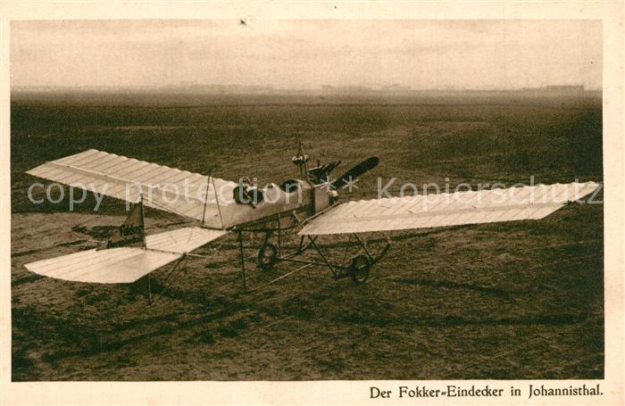 Flugzeuge Zivil Flugpionier Fokker-Eindecker Johannisthal