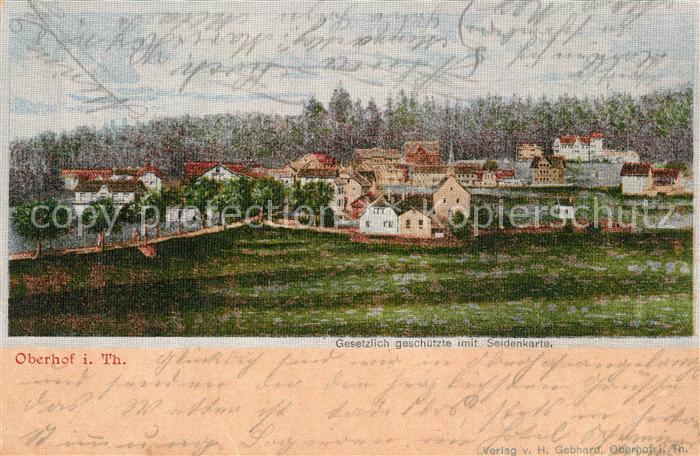 Seidenkarte imitiert Oberhof Th?ringen