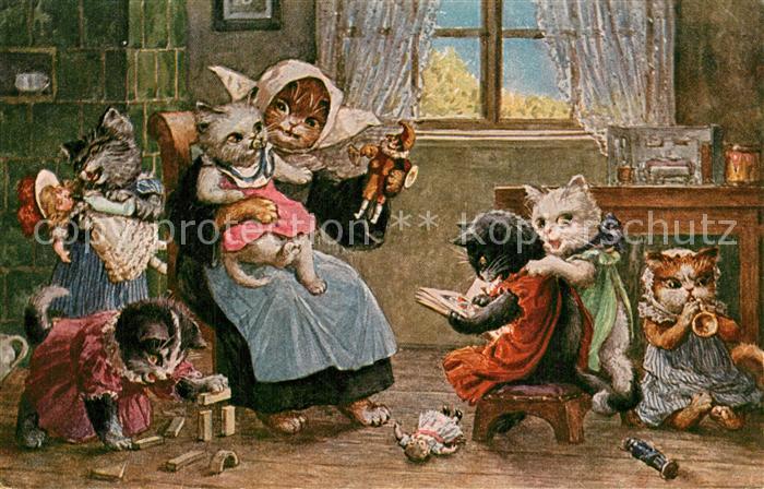 Thiele Arthur Spielschule Vermenschlicht Katzen Spielzeug