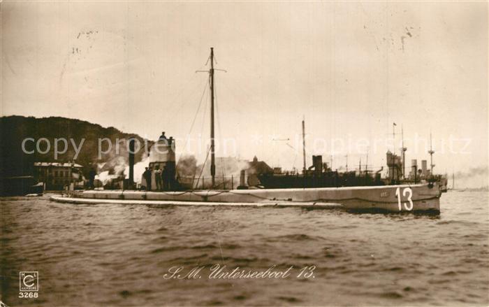 U-Boot Unterseeboot Submarine Sous-Marin SM 13