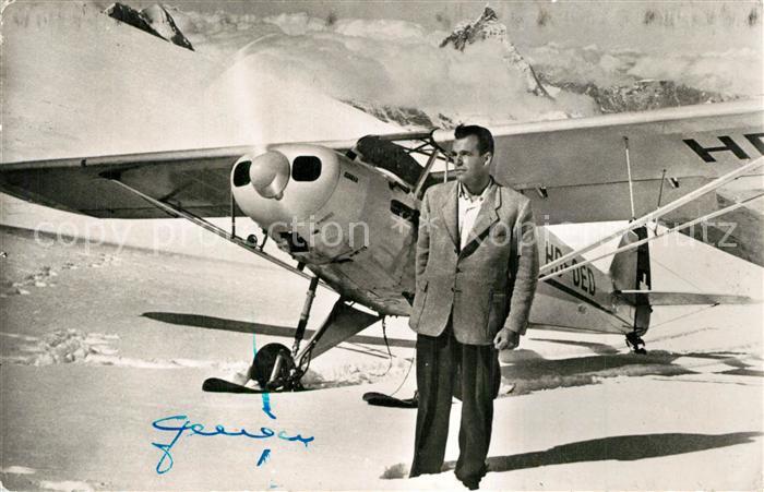 Flugzeuge Zivil Atterrissage au Mont Rose