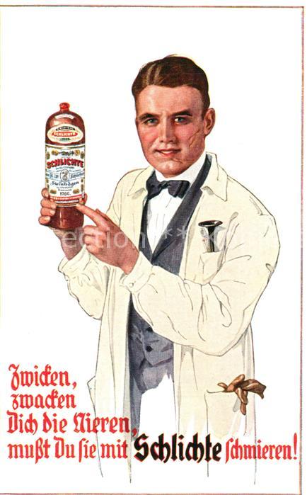 Medizin Werbung Schlichte