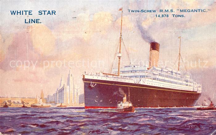 Dampfer Oceanliner RMS Megantic White Star Line
