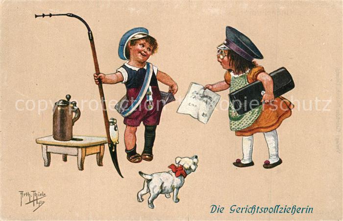 Thiele Arthur Kinderhumor Gerichtsvollzieherin