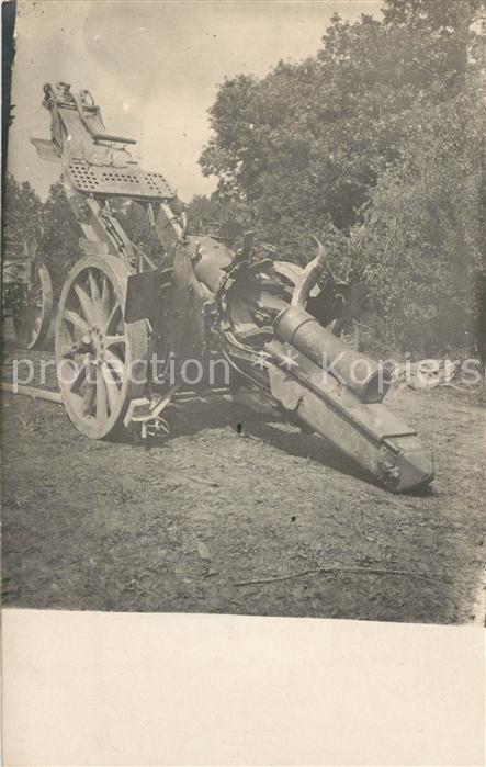 Militaria Deutschland WK1 Geschuetz Kanone
